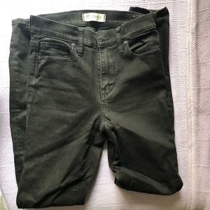 MADEWELL HIGH RISER SKINNY BLACK FROST SIZE 24